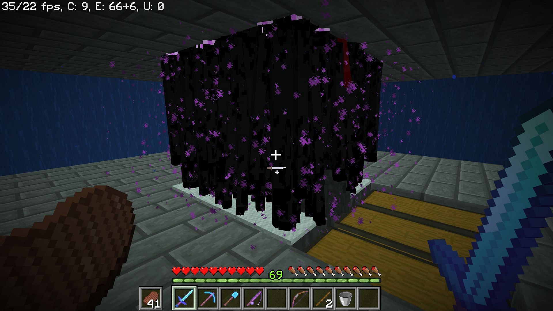 Enderman offers lots of XP and ender pearls (Image via Reddit/B2SPIRITwasTakenWTF)